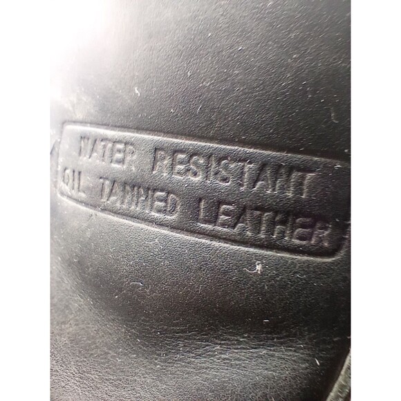 Vintage 1964 Black Leather Men’s Size 11" 11.5" Num Tec Soles Removeable Flap - Picture 4 of 10